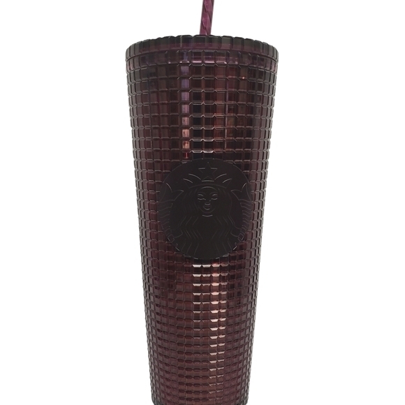 Starbucks Tumbler‎ Ruby Red 24 oz.  New 2020 Screw On Lid Straw - Picture 1 of 5